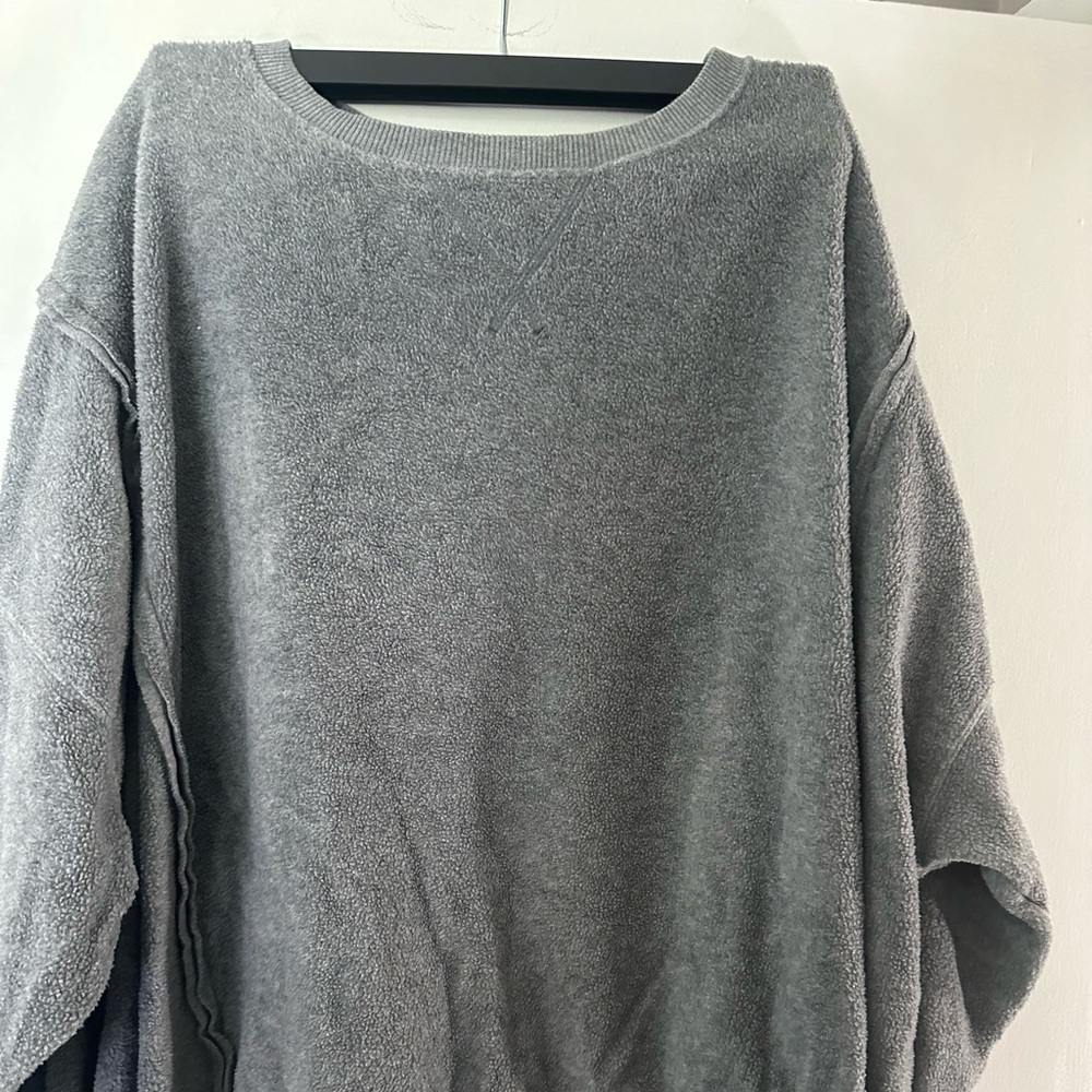 American Eagle Outfitters Gray Plush Sweatshirt
